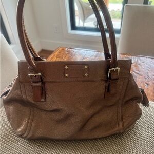 Kate Spade Brown Satchel with Structured Design